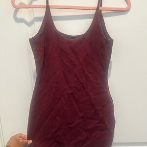 Maroon Sleeveless Dress